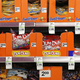 Rows of Halloween candy at store